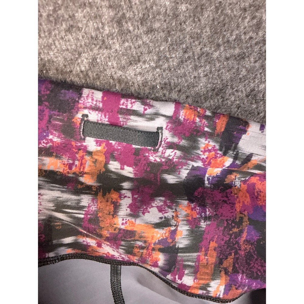 Lululemon Fast & Free Womens Size 14 Abstract Print Leggings Yoga Pants Athletic - Picture 11 of 12